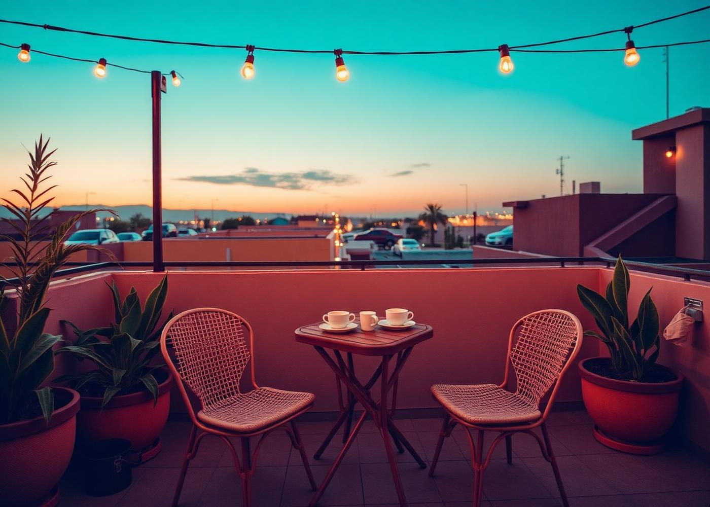 Rooftop seating